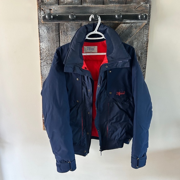Men's Vintage Ditrani Powder V Full Zipper Jacket &Snap Buttons-Read Description - Picture 2 of 5